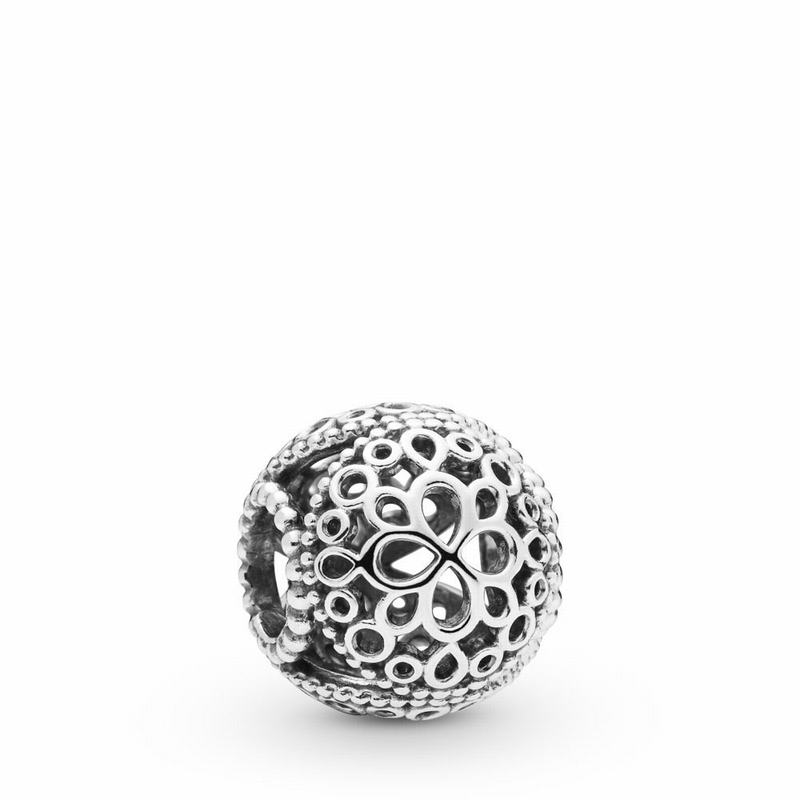 Pandora Openwork Flower Charm Clearance NZ, Sterling Silver (408973-ASU)